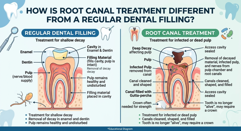 What's the difference between a dentist and an endodontist?