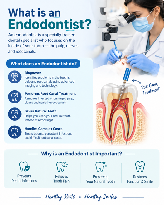 What's the difference between a dentist and an endodontist?